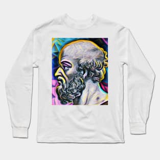 Eratosthenes of Cyrene Portrait | Eratosthenes of Cyrene Artwork 10 Long Sleeve T-Shirt